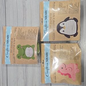 Crafter's Square DIY Crochet Animal Kit Set
